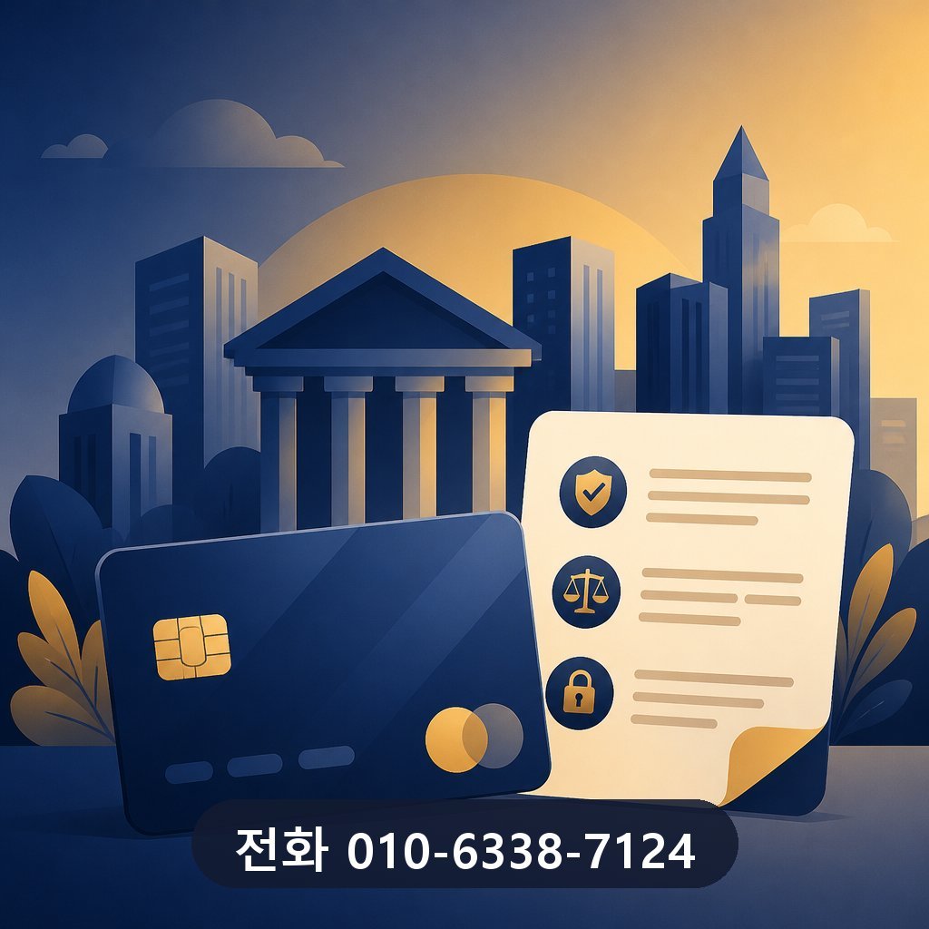 신용카드 한도 현금화 카드사 약관 확인 이미지 · 문의 010-6338-7124