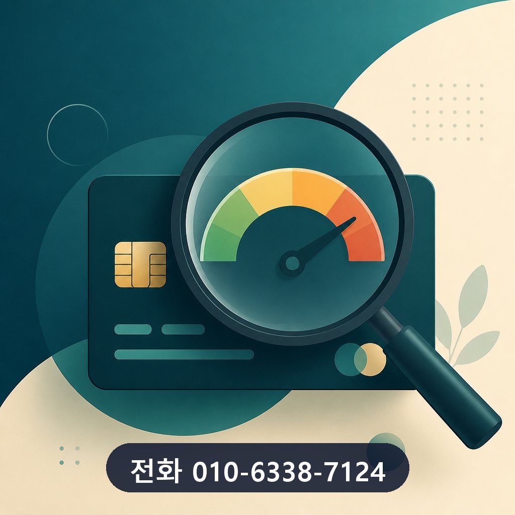 신용카드 한도 현금화 한도 확인 이미지 · 문의 010-6338-7124